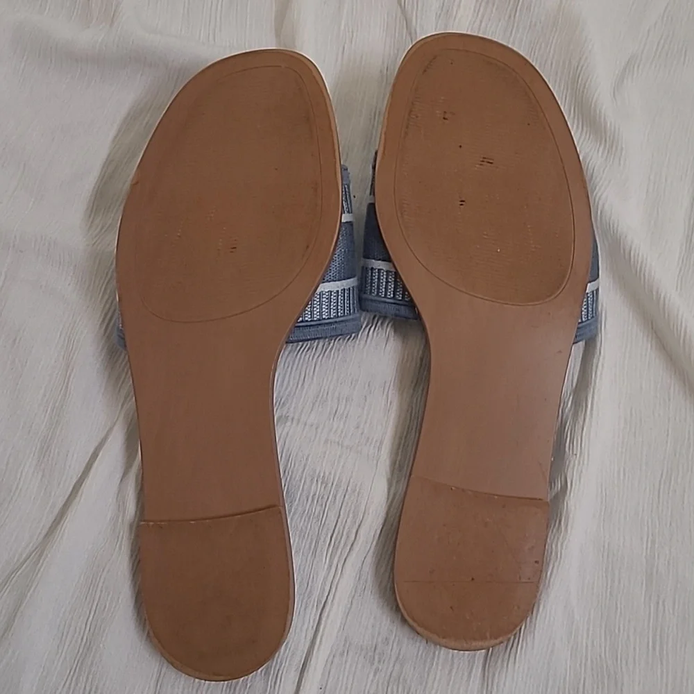 Steve Madden Blue Sporty Slide Sandals used good‎ condition